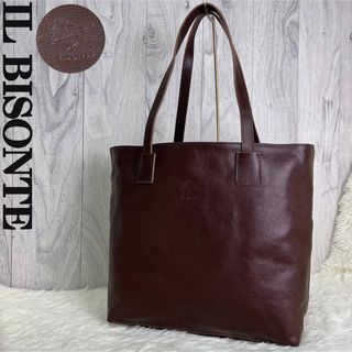 イルビゾンテ(IL BISONTE)の人気♡美品♡A4可♡イルビゾンテ レザー エンボスロゴ ショルダー トートバッグ(トートバッグ)