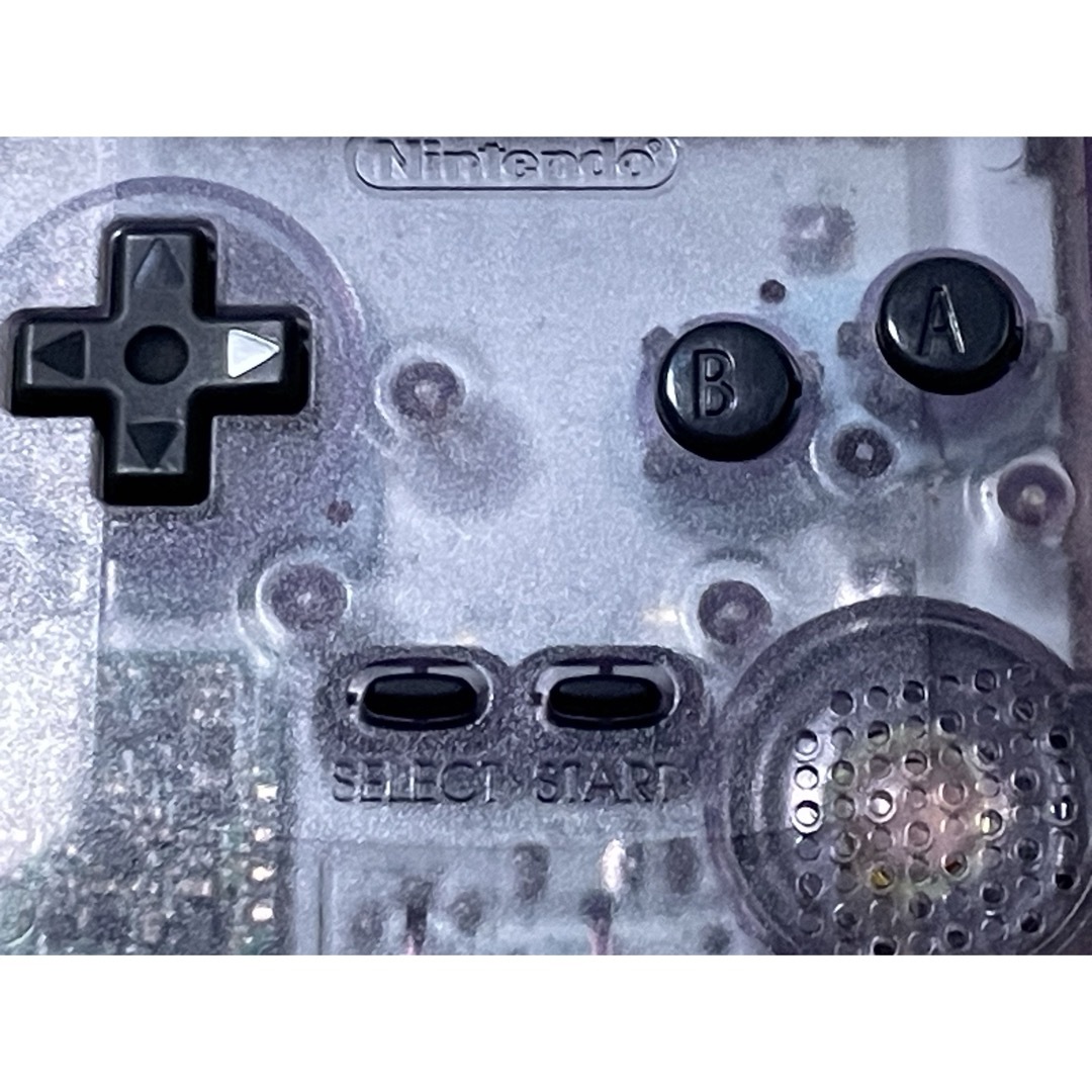 任天堂(ニンテンドウ)のゲームボーイカラー　クリアパープル　Nintendo 任天堂　ゲームボーイ エンタメ/ホビーのゲームソフト/ゲーム機本体(携帯用ゲーム機本体)の商品写真