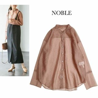 Noble - ノーブルNOBLE＊ダブルカフスシアーシャツ　長袖