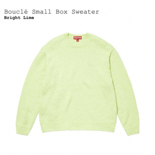 シュプリーム(Supreme)のSupreme Bouclé Small Box Sweater ライム XXL(ニット/セーター)