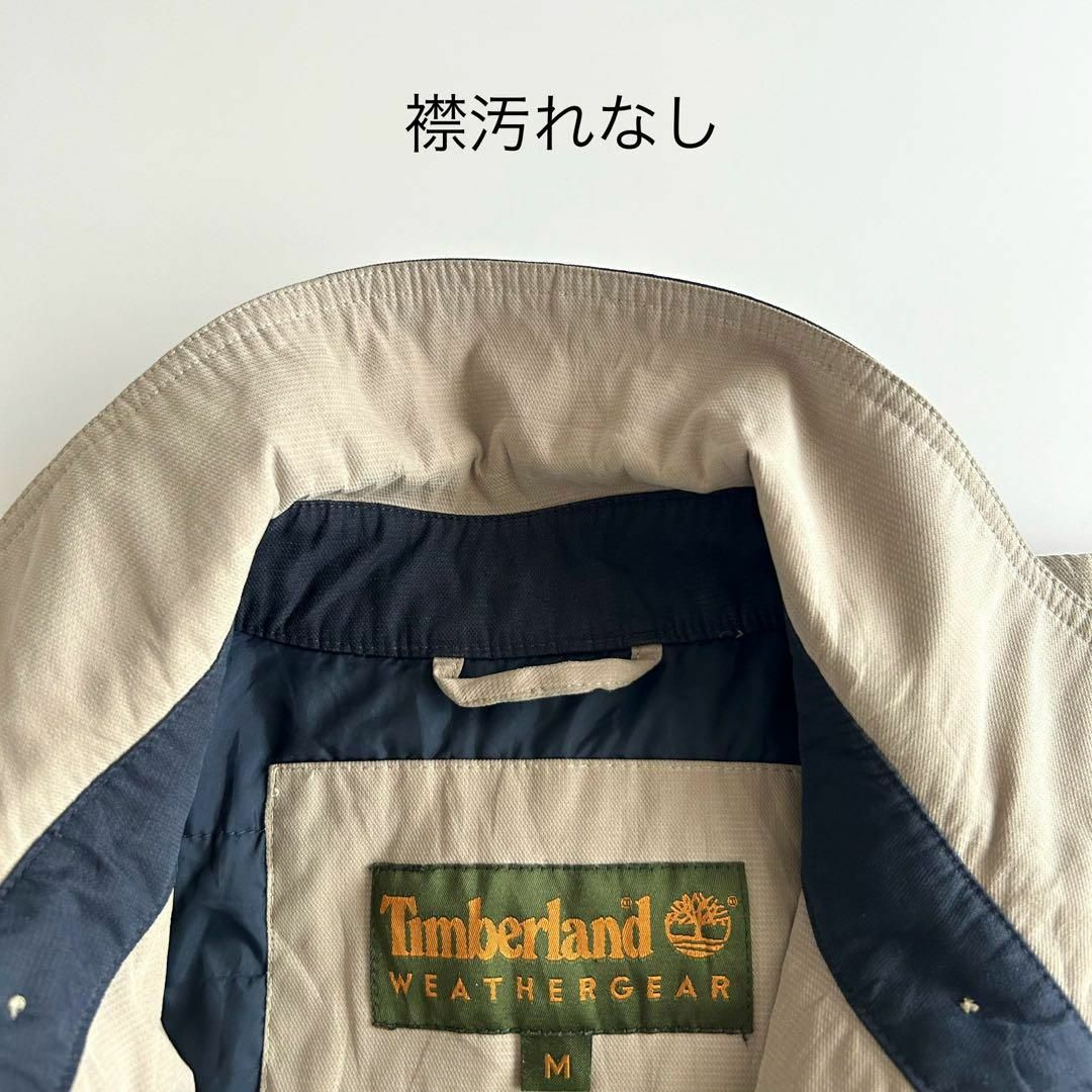 Timberland(ティンバーランド)のティンバーランド スイングトップ L 刺繍ロゴ ベージュ 中綿ジャケット メンズのジャケット/アウター(ブルゾン)の商品写真