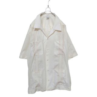 ヴィンテージ(VINTAGE)の【Vintage】開襟、オープンカラー 刺繍入りキューバシャツ S-509(シャツ)