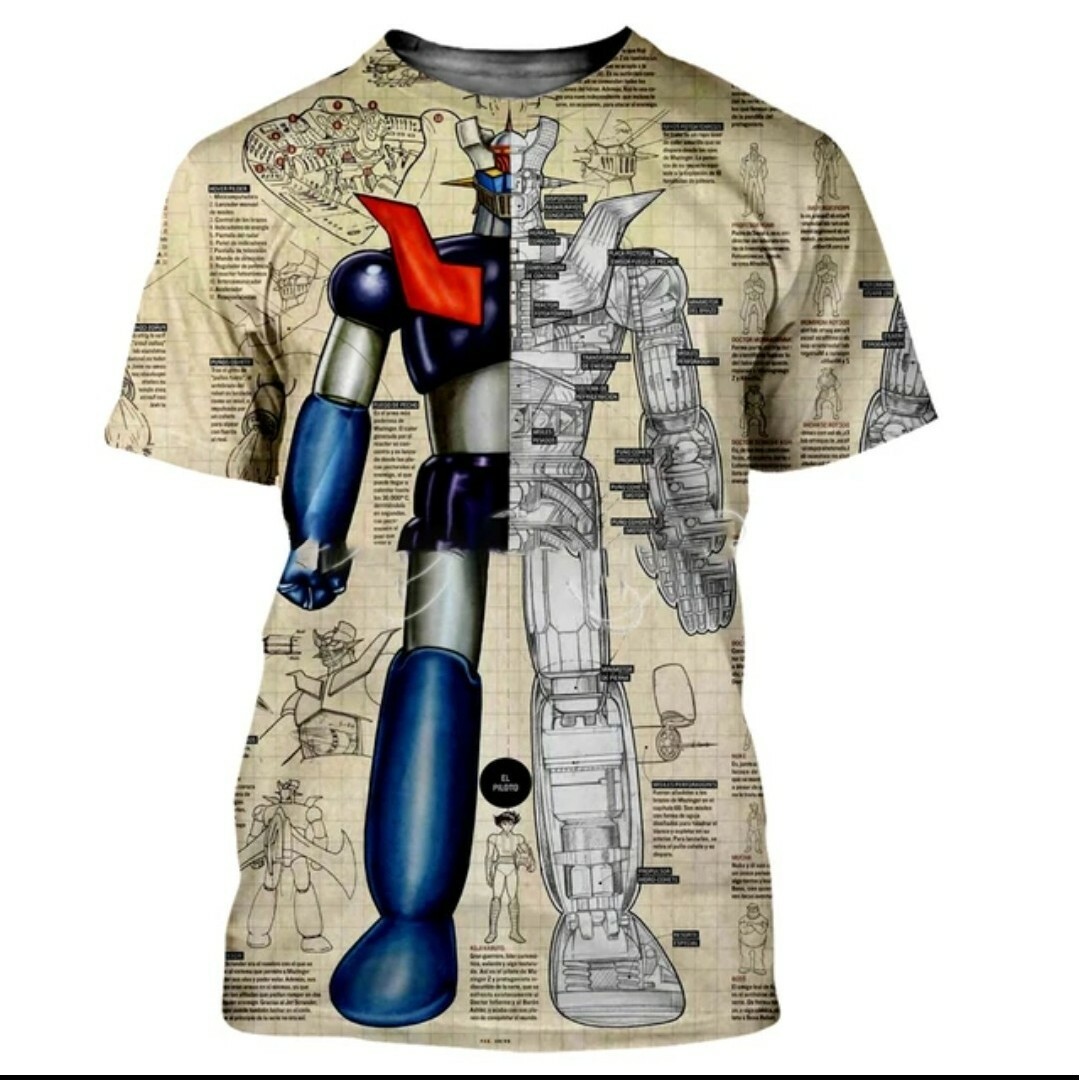 新品★マジンガーZ★前後プリントTシャツ★XXL メンズのトップス(Tシャツ/カットソー(半袖/袖なし))の商品写真