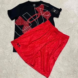 アンダーアーマー(UNDER ARMOUR)のアンダーアーマー　半袖シャツ　ハーフパンツ　YXL160(Tシャツ/カットソー)