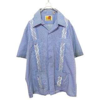 ヴィンテージ(VINTAGE)の【The GENUINE HABAND Guayabera】ジップアップ 刺繍入(シャツ)