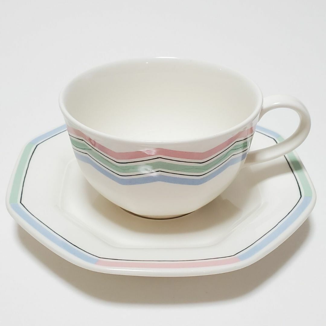 Noritake(ノリタケ)のNoritake ノリタケ クラフト―ン カップ&ソーサー 2客セット インテリア/住まい/日用品のキッチン/食器(グラス/カップ)の商品写真