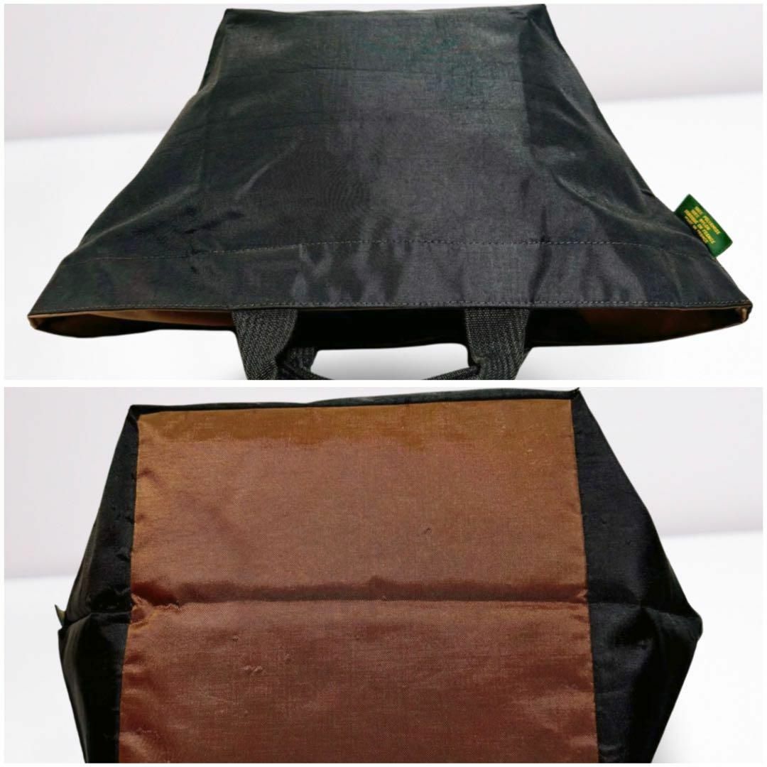 Herve Chapelier(エルベシャプリエ)の美品✨エルベシャプリエ トートバッグ ハンドバッグ 舟形 ブラック ナイロン M レディースのバッグ(トートバッグ)の商品写真