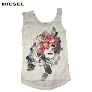 ディーゼル(DIESEL)の最終値下 DIESEL ディーゼル レディース タンクトップ 古着 美品 アシメ(タンクトップ)