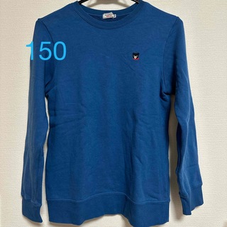 ダブルビー(DOUBLE.B)の【中古】ダブルＢ　ワンポイントトレーナー　ブルー　150(Tシャツ/カットソー)