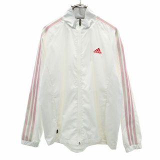 アディダス(adidas)のアディダス トレーニング トラックジャケット O ホワイト adidas メンズ 古着 【240424】(トレーニング用品)