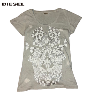 ディーゼル(DIESEL)の値下げ DIESEL ディーゼル レディース 古着 美品 グレー Tシャツ XS(Tシャツ(半袖/袖なし))