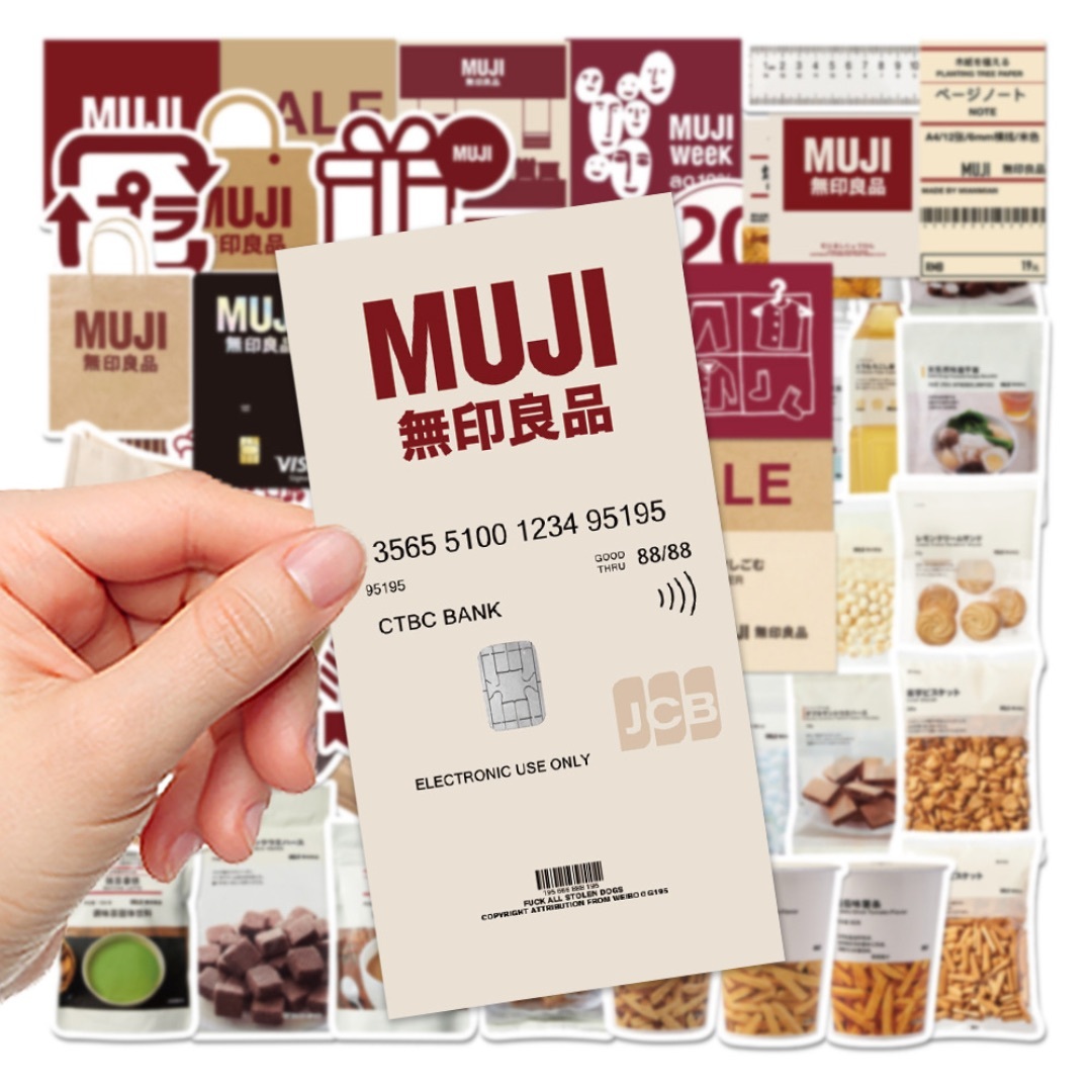 MUJI 無印 ステッカー　58枚 No.73 スポーツ/アウトドアのスポーツ/アウトドア その他(スケートボード)の商品写真