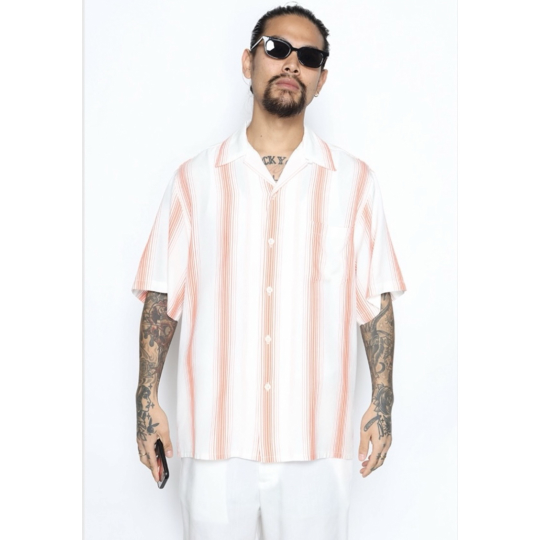 WACKO MARIA(ワコマリア)のWACKOMARIA STRIPED OPEN COLLAR SHIRT メンズのトップス(シャツ)の商品写真