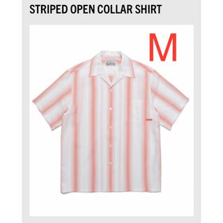 WACKO MARIA - WACKOMARIA STRIPED OPEN COLLAR SHIRT