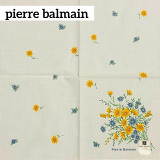 ピエールバルマン(Pierre Balmain)の極美品 ★pierre balmain★ ナプキン 花 レトロ ブルー オレンジ(テーブル用品)