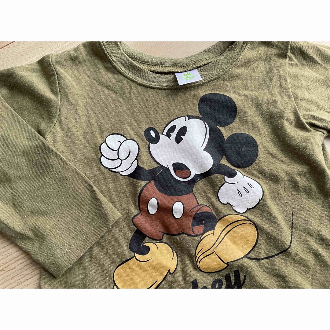 バースデイ(バースデイ)の【即購入OK】【95cm】ミッキーTシャツ 長袖Tシャツ 男の子Tシャツ 子供 キッズ/ベビー/マタニティのキッズ服男の子用(90cm~)(Tシャツ/カットソー)の商品写真