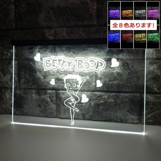 No.NE121ベティーブープ LED ネオン 看板 インテリア BAR ガレー(その他)