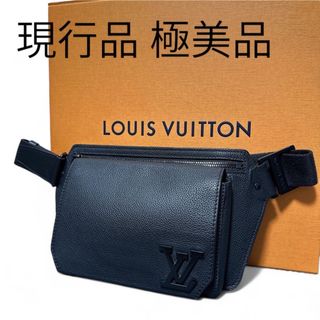 ルイヴィトン(LOUIS VUITTON)の《極美品》 ルイヴィトン テイクオフ スリング M57081 ブラック(ボディーバッグ)