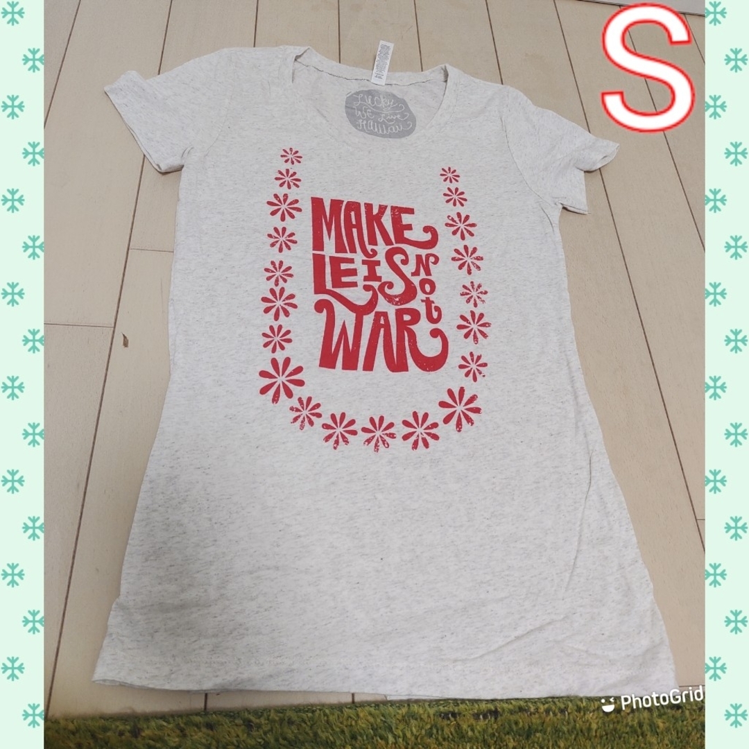 ▲Tシャツ　ベージュ　S レディースのトップス(Tシャツ(半袖/袖なし))の商品写真