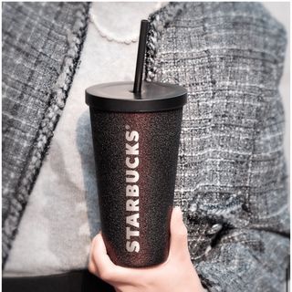 スターバックス(Starbucks)の【新品】海外限定　レア　スターバックス　グリッター　黒　ストロータンブラー　黒(タンブラー)