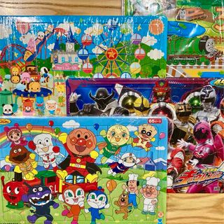 サンスター(SUNSTAR)の子供向けパズル　3つセット　30ピース　45ピース　65ピース　おまけ付き(知育玩具)