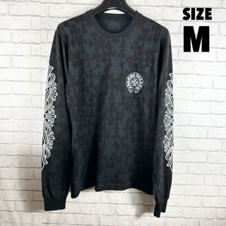 クロムハーツ(Chrome Hearts)の新品正規店購入 CHROME HEARTS 総柄 ロンT クロムハーツ(Tシャツ/カットソー(七分/長袖))