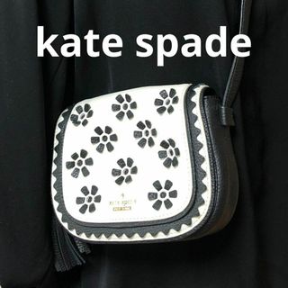 ケイトスペードニューヨーク(kate spade new york)のレディース　ケイトスペード　kate spade ショルダーバッグ　白　黒　革(ショルダーバッグ)