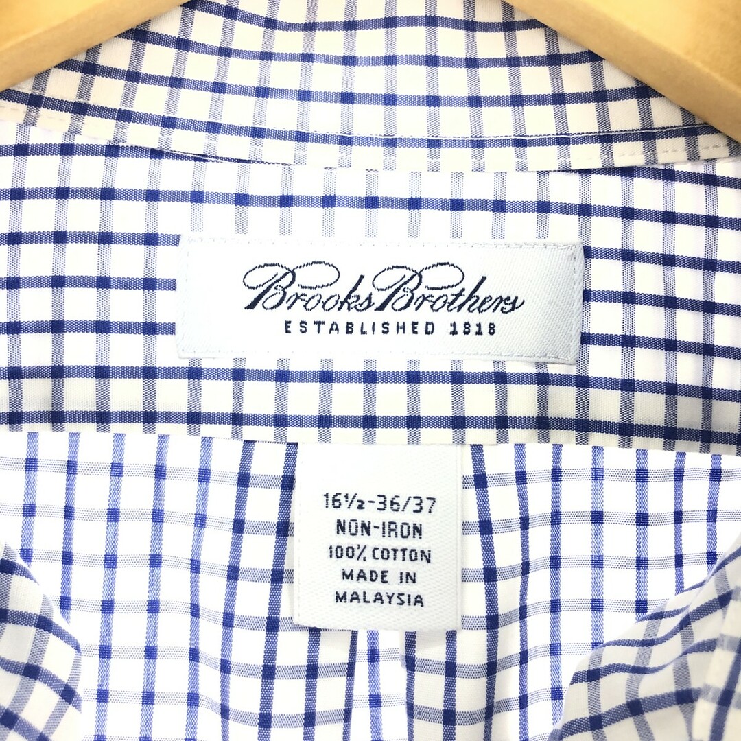 Brooks Brothers(ブルックスブラザース)の古着 ブルックスブラザーズ Brooks Brothers Est.1818 長袖 ボタンダウンチェックシャツ メンズL /eaa441803 メンズのトップス(シャツ)の商品写真