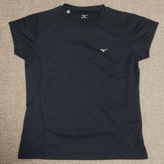 ミズノ(MIZUNO)の【値下げ!】【美品!】レディース　Tシャツ(ミズノ)　ブラック(Tシャツ(半袖/袖なし))