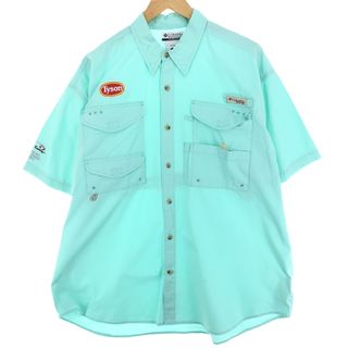 古着 コロンビア Columbia PFG 半袖 フィッシングシャツ メンズL /eaa445034