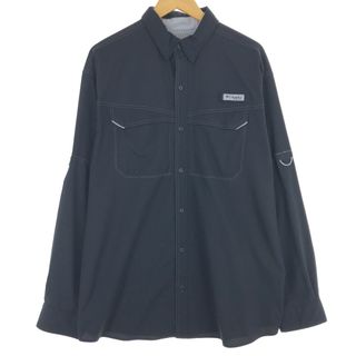 コロンビア(Columbia)の古着 コロンビア Columbia PFG ボタンダウン 長袖 フィッシングシャツ メンズXL /eaa445090(シャツ)