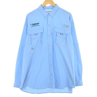 コロンビア(Columbia)の古着 コロンビア Columbia PFG ボタンダウン 長袖 フィッシングシャツ メンズXL /eaa445091(シャツ)