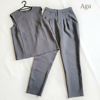 SCOT CLUB - Aga アーガ セットアップ ノースリーブ テーパードパンツ スコットクラブ