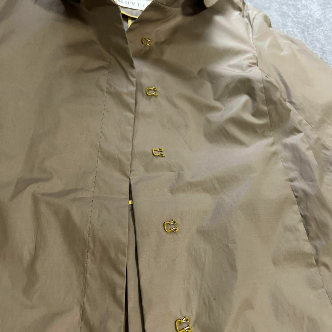 MUVEIL(ミュベール)のミュベール トレンチコート ベージュ ミドル丈 38 春 レディースのジャケット/アウター(スプリングコート)の商品写真