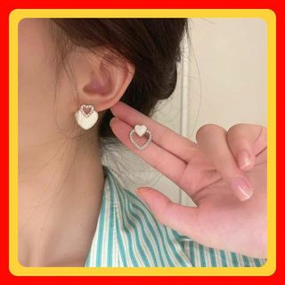 ⭐️フォロー割⭐️ピアス ゴールド ハート 亜鉛合金 大人気  #C408-1(ピアス)