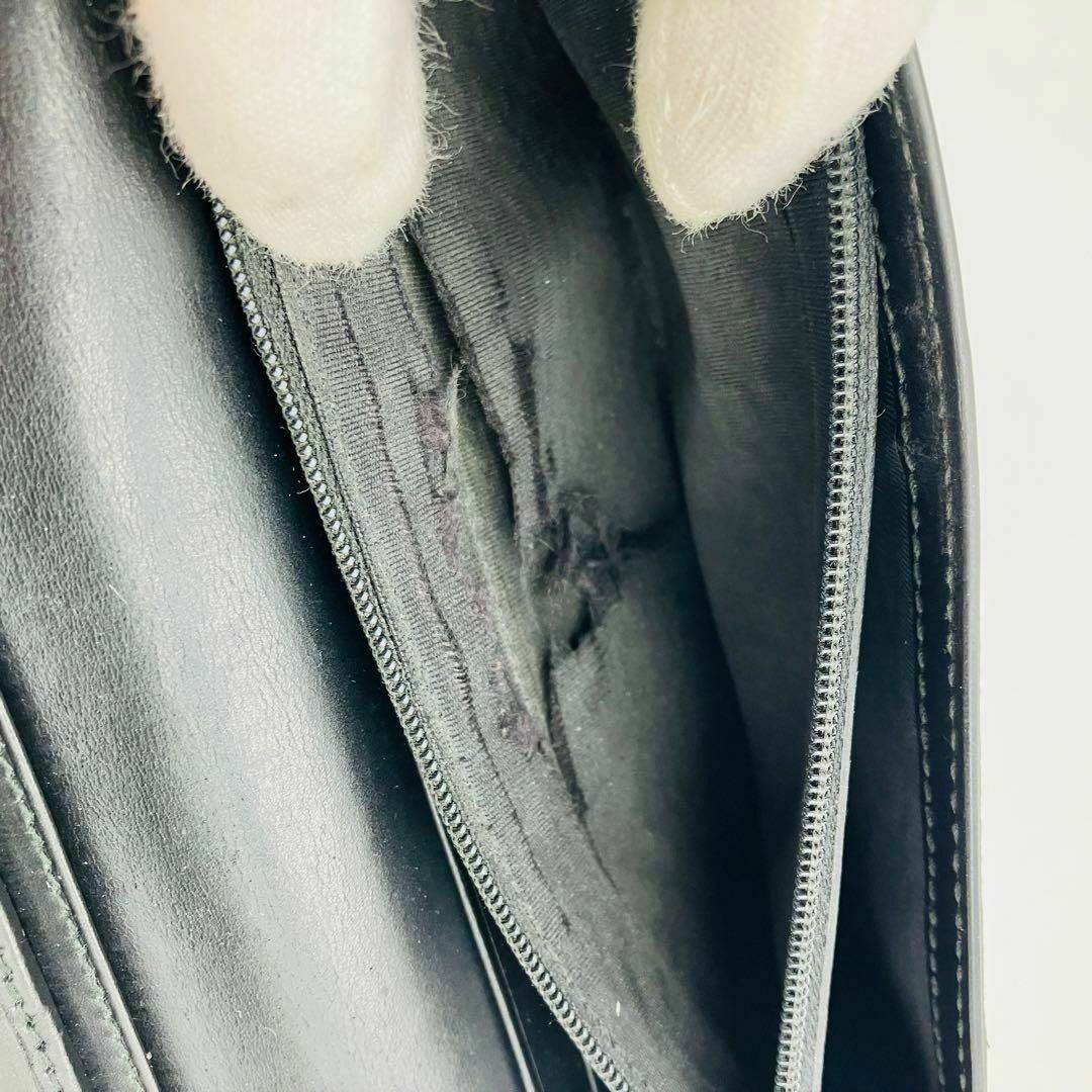 Gucci(グッチ)のGUCCI 長財布　二つ折り　ウォレット　グッチシマ　GGロゴ オールレザー　黒 メンズのファッション小物(長財布)の商品写真
