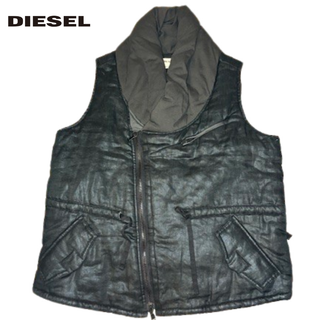 DIESEL - 最終値下げ DIESEL ディーゼル 美品 古着 セール品 ベスト 黒 ブラック