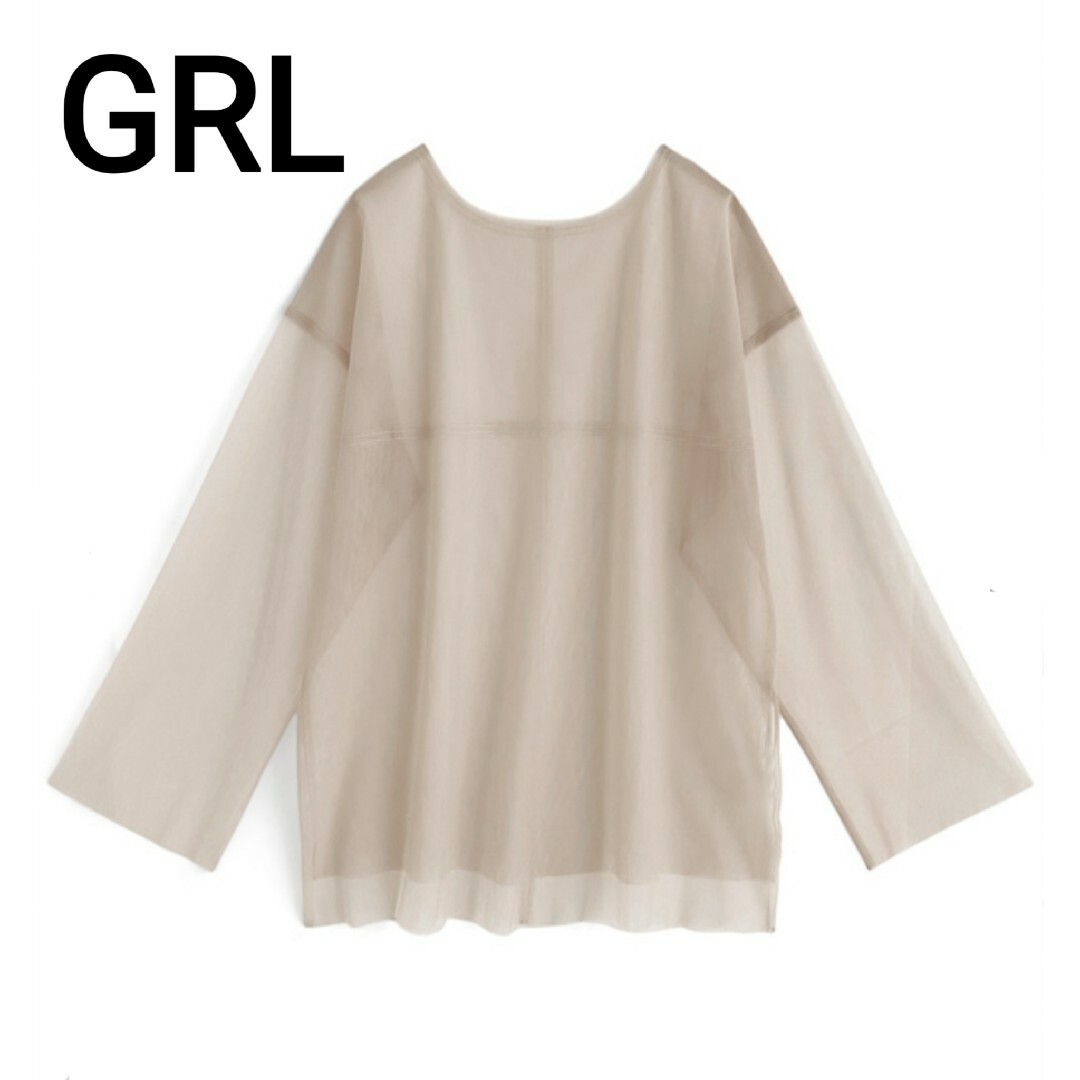 GRL(グレイル)のGRL シアーブラウス レディースのトップス(シャツ/ブラウス(長袖/七分))の商品写真