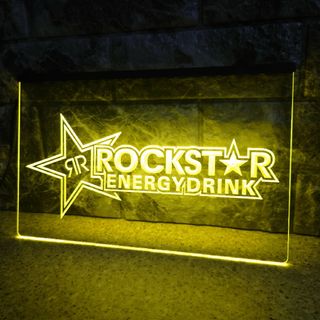 No.NE132 ロックスター LED ネオン 看板 インテリア BAR ガレー(その他)