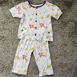 コンビミニ(Combi mini)のコンビミニ　おなか安心ボタン付き 半袖前開きパジャマ　130cm(パジャマ)