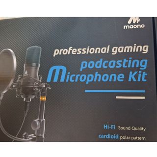 Maono マイク podcasting microphone kit