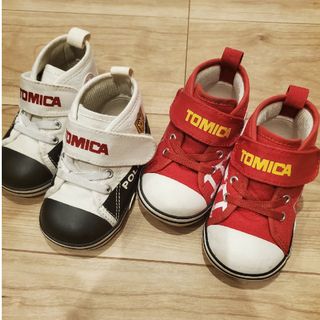 コンバース(CONVERSE)の２足セット トミカ　コンバース　CONVERSE　ベビー靴　シューズ靴　13cm(スニーカー)