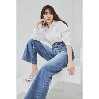 ハーリップトゥ(Her lip to)のHerlipto Milano Wide-Straight Jeans 26(デニム/ジーンズ)