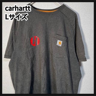 carhartt - 【カーハート】半袖Tシャツ　胸ポケット　ワンポイントロゴ　ダークグレー49