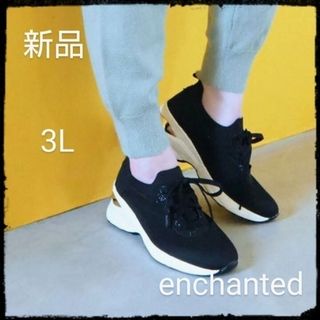 エンチャンテッド(enchanted)のenchanted【新品】《SNEEKE》メッシュジュエルソールメタルスニーカー(スニーカー)