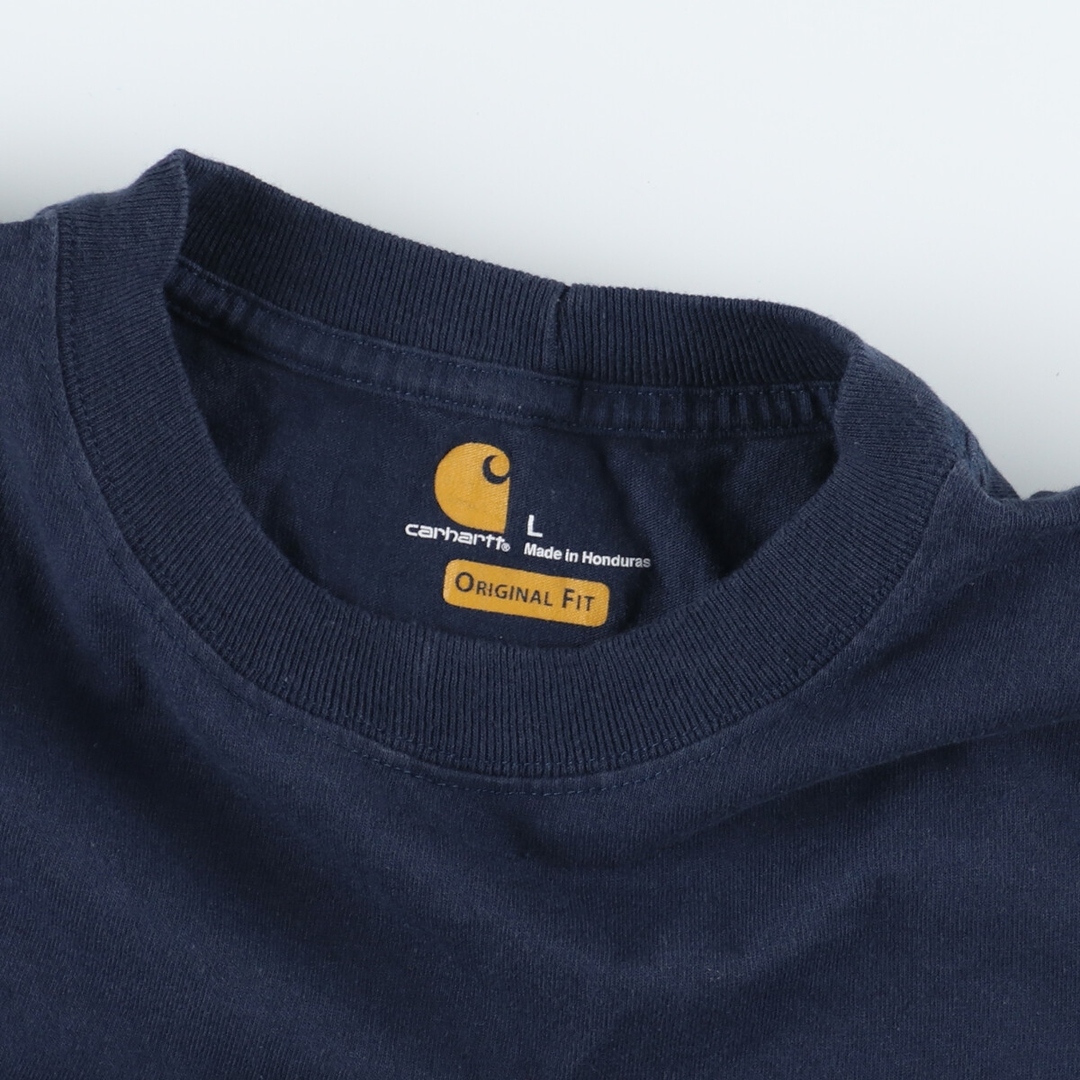 carhartt(カーハート)の古着 カーハート Carhartt ORIGINAL FIT 半袖 ワンポイントロゴポケットTシャツ メンズL /eaa441996 メンズのトップス(Tシャツ/カットソー(半袖/袖なし))の商品写真