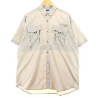 コロンビア(Columbia)の古着 コロンビア Columbia PFG ボタンダウン 半袖 フィッシングシャツ メンズM /eaa445026(シャツ)