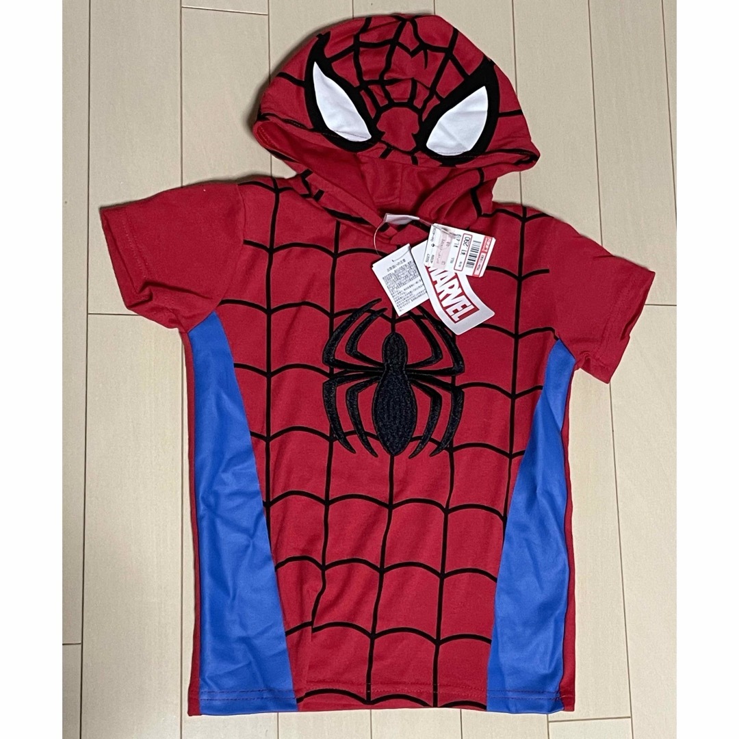 MARVEL(マーベル)のスパイダーマン　marvel マーベル　Tシャツ　なりきり　120 キッズ/ベビー/マタニティのキッズ服男の子用(90cm~)(Tシャツ/カットソー)の商品写真