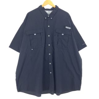 コロンビア(Columbia)の古着 ビッグサイズ コロンビア Columbia PFG ボタンダウン 半袖 フィッシングシャツ メンズXXXXL /eaa445019(シャツ)