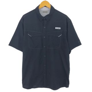 コロンビア(Columbia)の古着 コロンビア Columbia PFG ボタンダウン 半袖 フィッシングシャツ メンズM /eaa445029(シャツ)